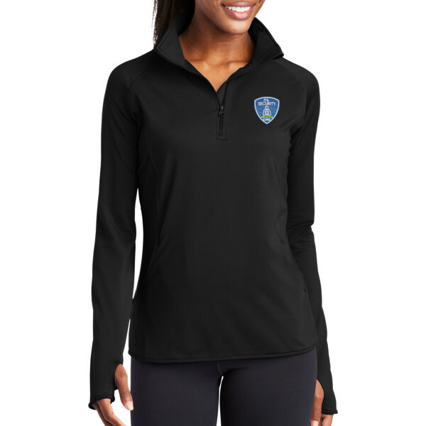 Sport-Tek® Women's Sport-Wick® Stretch 1/4-Zip Pullover Thumbnail